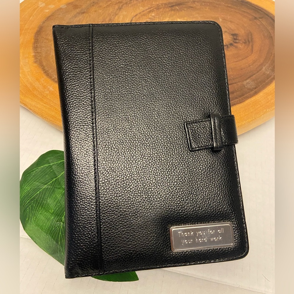 Things Remembered Leather Padfolio “ Thank you for all your hard work “